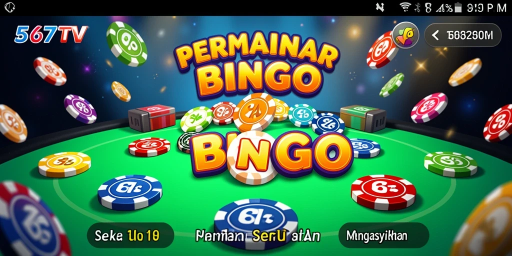 Tampilan gameplay seru Bingo di 567TV.