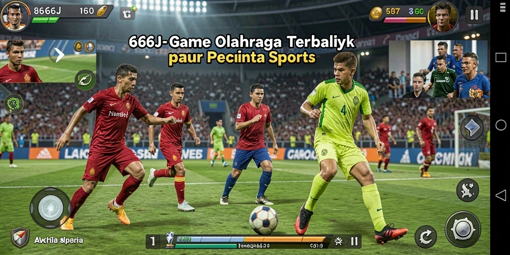 Screenshot game 666J menampilkan aksi penuh adrenalin dalam olahraga.