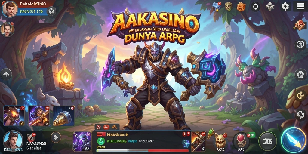 Tampilan gameplay AAKASINO yang seru dan menantang dalam dunia ARPG.