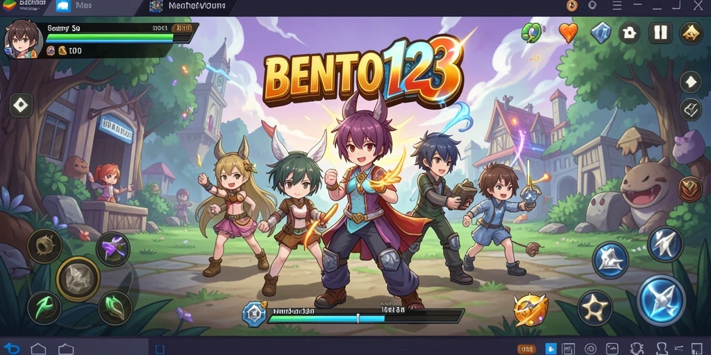 Screenshot menunjukkan karakter anime dalam aksi seru.