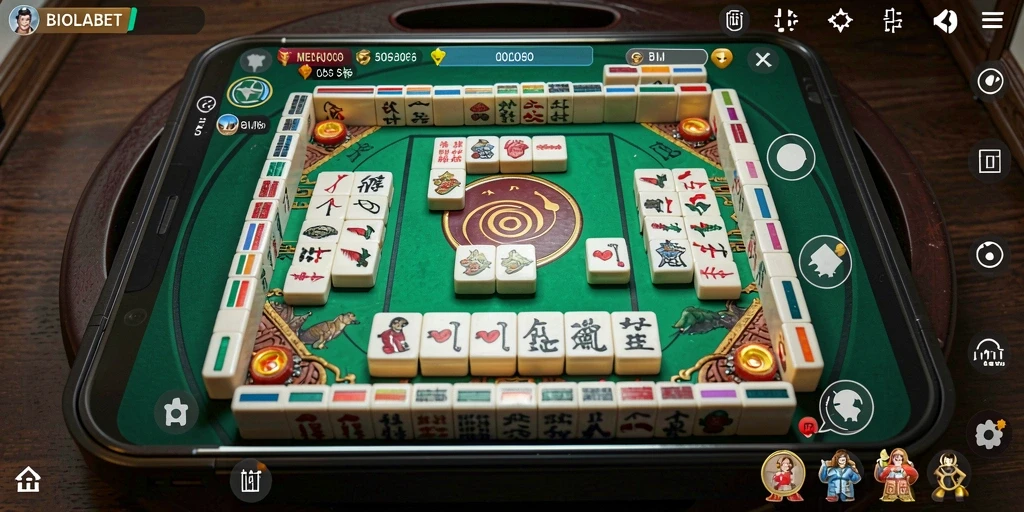 Screenshot gameplay <strong>BIOLABET</strong> dengan grafis Mahjong menarik.