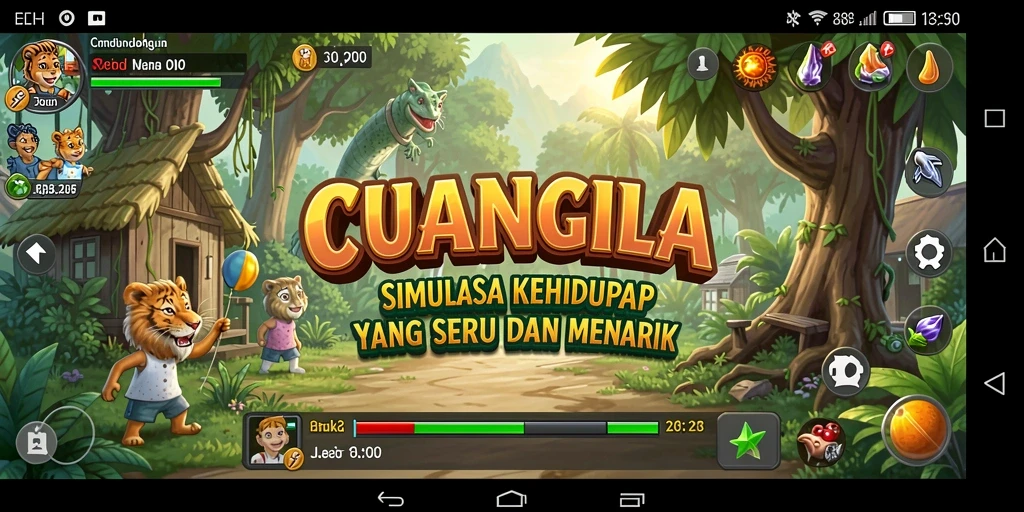 Screenshot CUANGILA menunjukkan aksi gameplay simulasi kehidupan yang menarik.