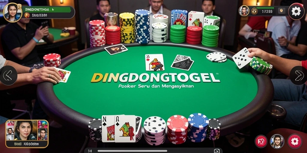 Tampilan menarik dalam permainan Poker DINGDONGTOGEL.