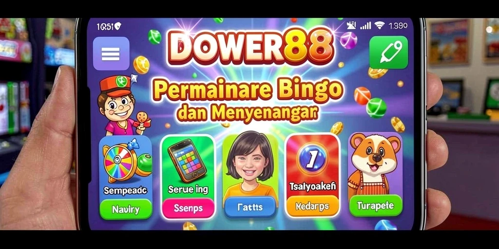 Tampilan gameplay DOWER88 dengan pemain aktif dalam permainan Bingo.