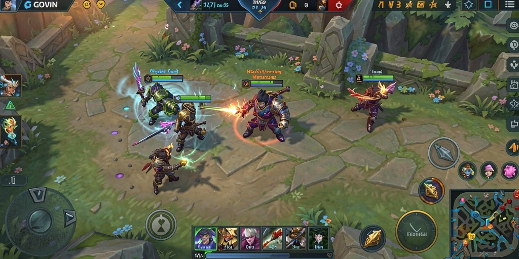 Tampilan gameplay GOWIN yang seru dan epik.