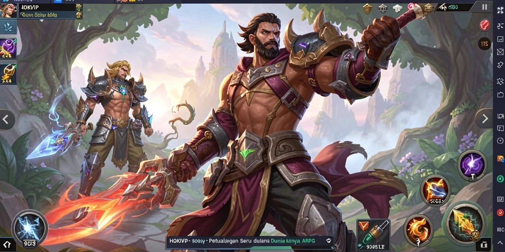 Screenshot gameplay HOKIVIP dengan aksi pertarungan yang menegangkan.