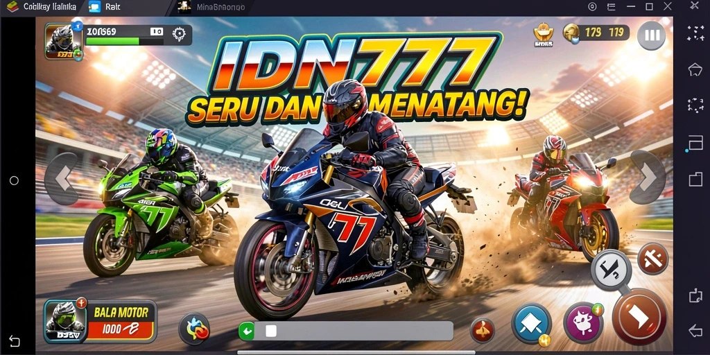 Pengalaman gameplay balap motor yang mendebarkan dan penuh adrenalin.