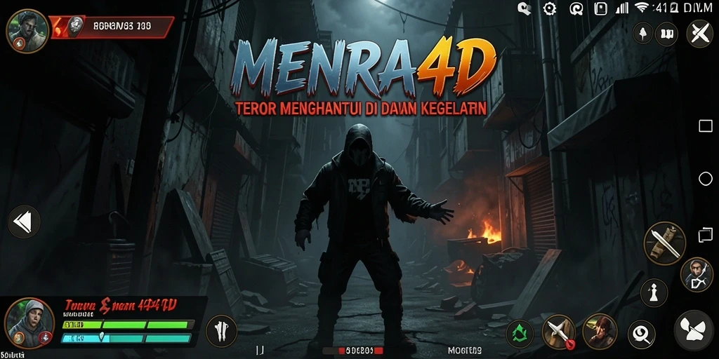 Screenshot gameplay MENARA4D yang menegangkan dan mencekam.