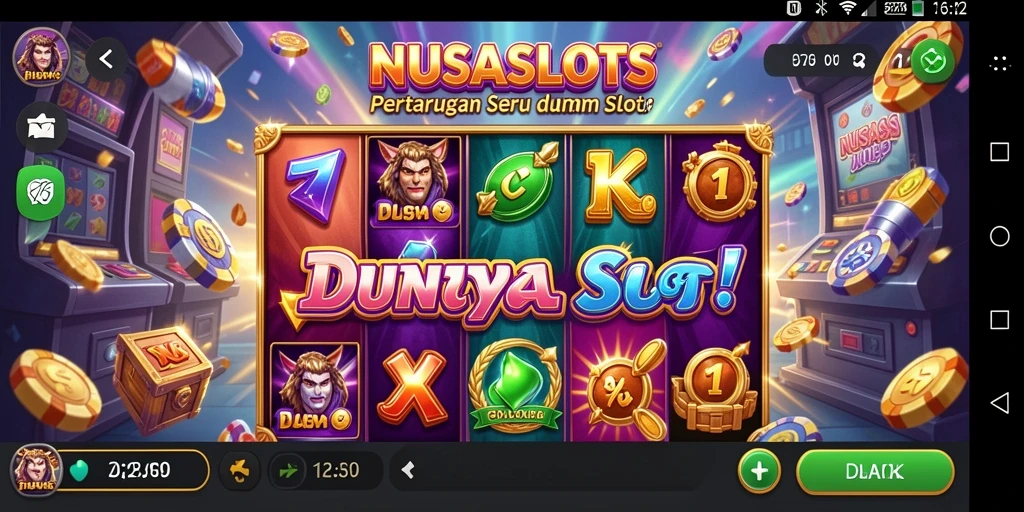 Tampilan seru gameplay NUSASLOTS dalam pertarungan slot.