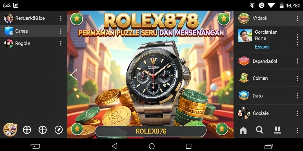 Tampilan gameplay puzzle ROLEX878 yang menantang dan mengasyikkan.