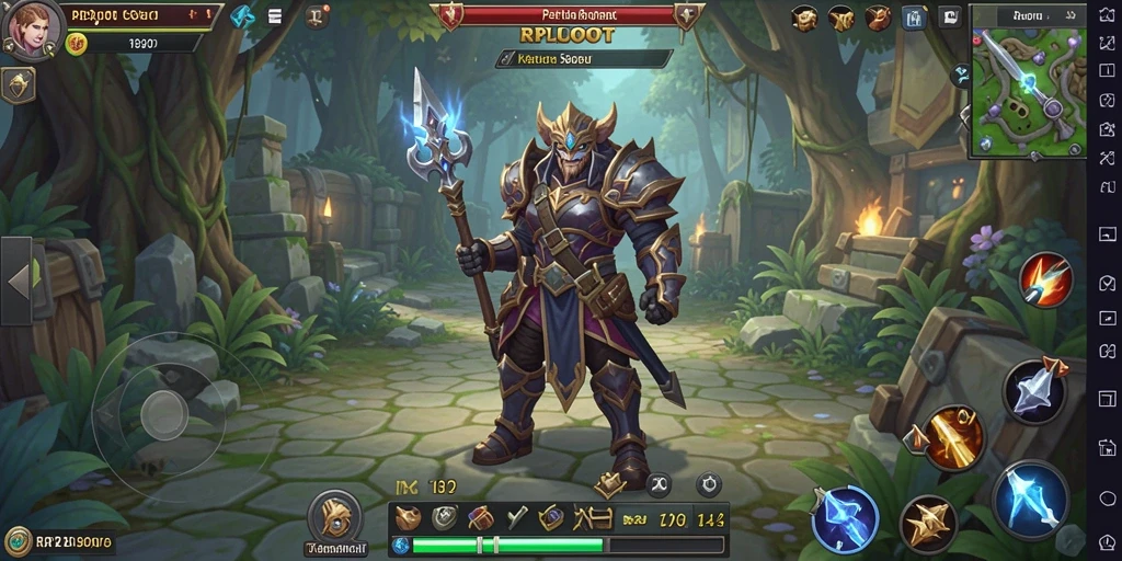 Tampilan gameplay RPG seru di RPLOOT dengan karakter dan quest menantang.