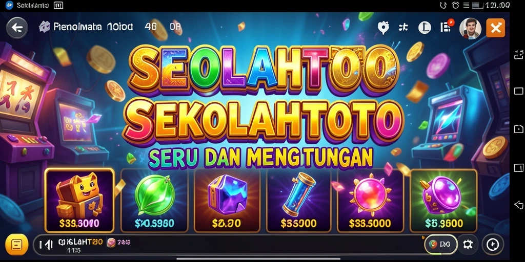 Screenshot permainan Slot SEKOLAHTOTO yang mengasyikkan.