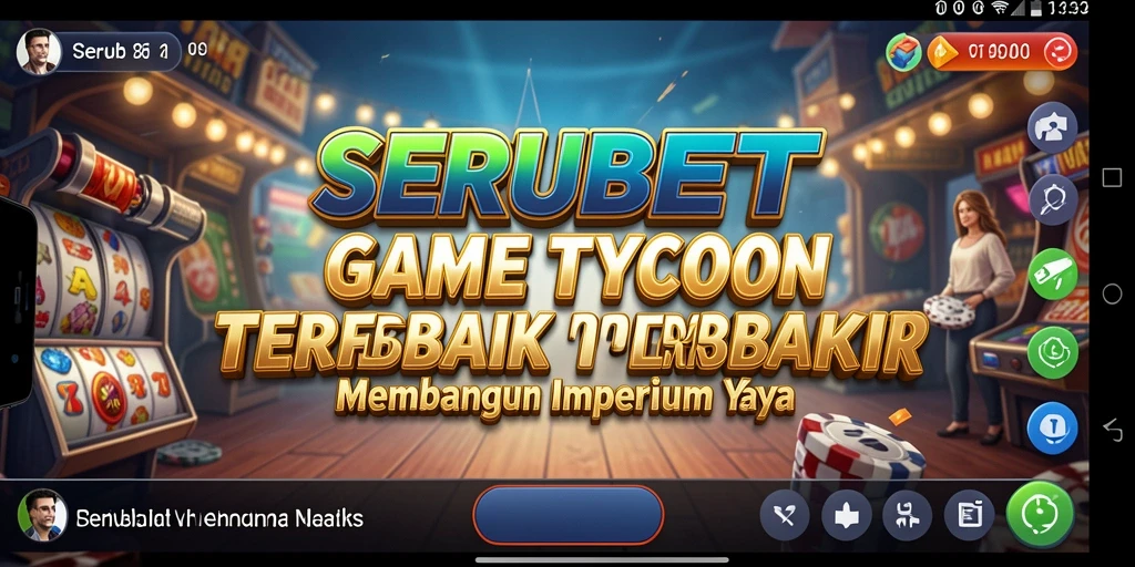 Screenshot SERUBET menampilkan pengalaman manajemen Tycoon yang seru.