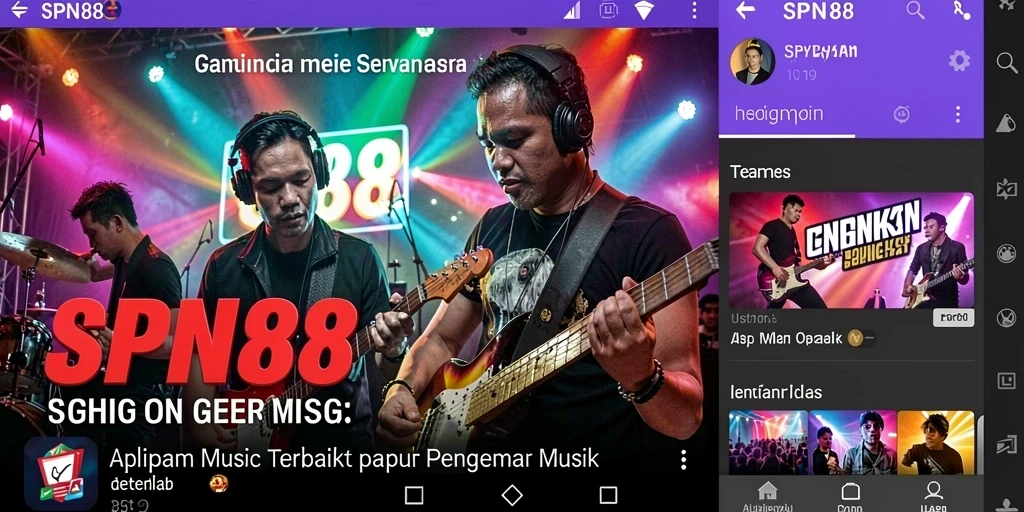 Tampilan gameplay <strong>SPN88</strong> yang menarik dengan berbagai fitur musik.