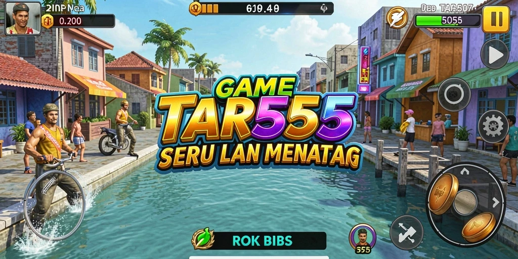 Screenshot gameplay TAR555 menunjukkan aksi seru di level yang menantang.