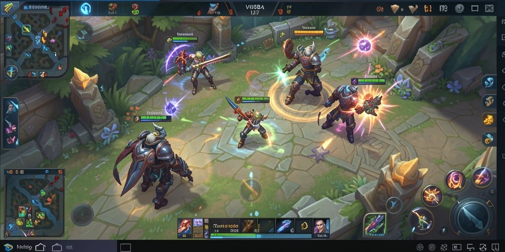 Tangkapan layar gameplay V07 yang menarik dan intens.