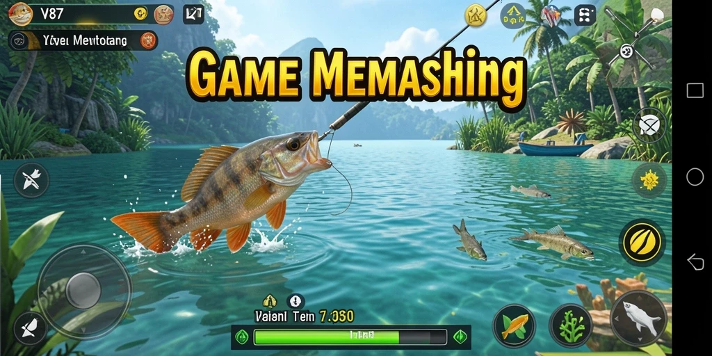 Tangkapan ikan besar di permainan V87 yang menantang.