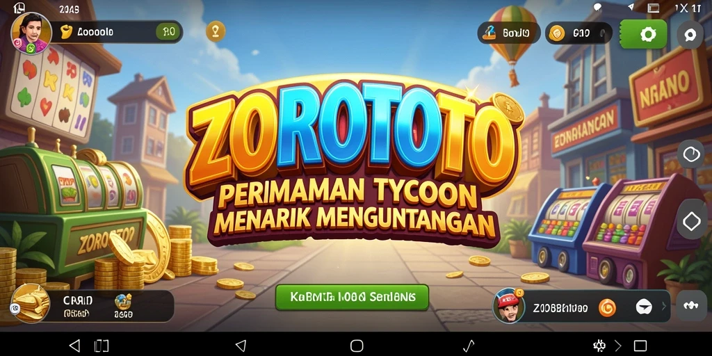 Tampilan gameplay ZOROTOTO yang menarik dan penuh warna.